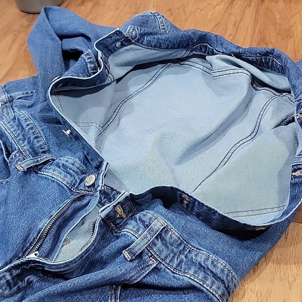 GAP Womens Denim Coverall Jumpsuit Petite Small 6/28 - Picture 9 of 14